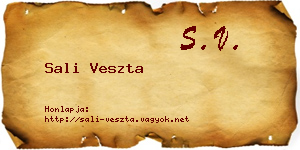 Sali Veszta névjegykártya